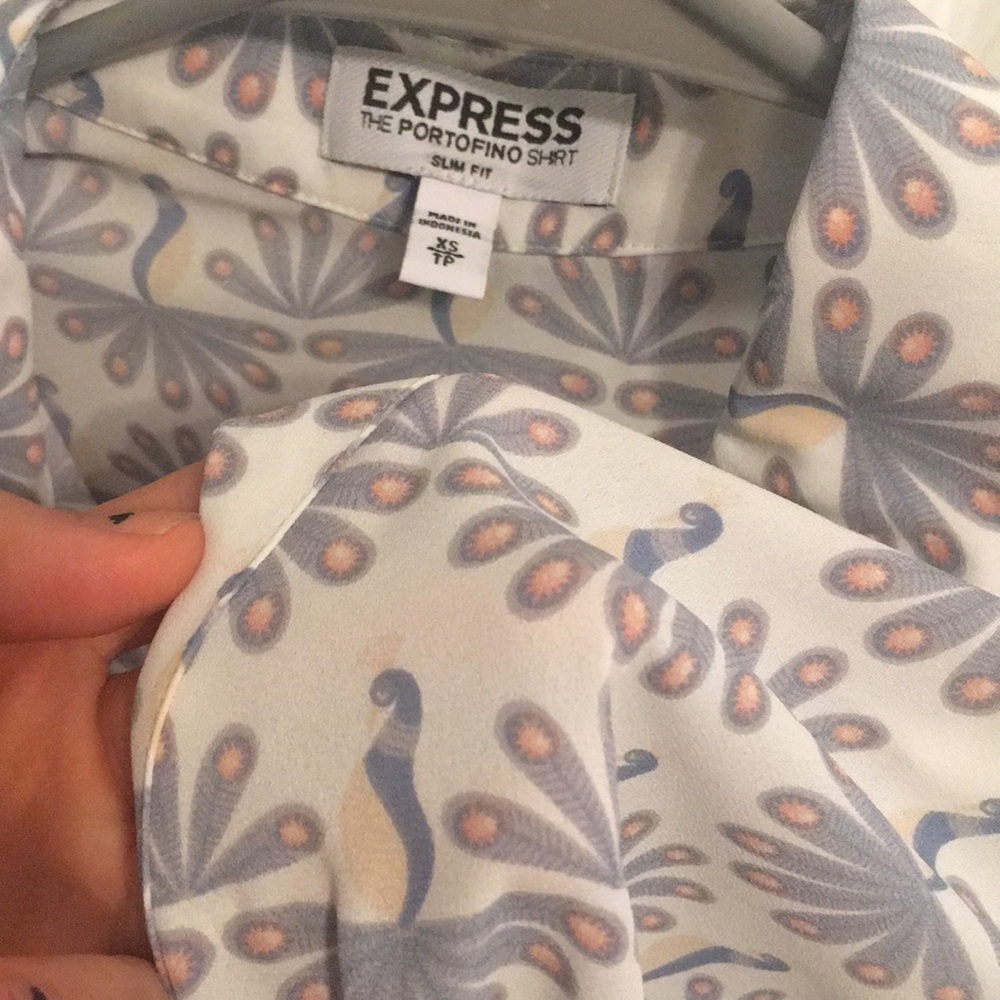 Express patterned work shirt - Picture 4 of 4